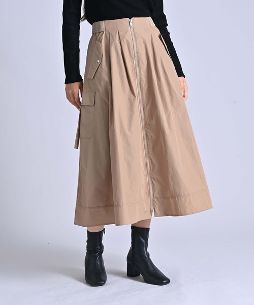 G/FORE カーゴスカート ベージュ Anside（アンサイド） スカート フロントジップカーゴスカート