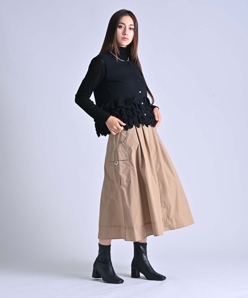 Anside（アンサイド） スカート フロントジップカーゴスカート