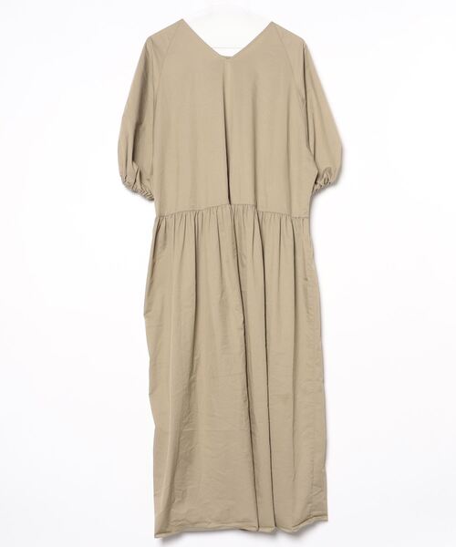 「ASTRAET」 半袖ワンピース - ブラウン レディース_画像2