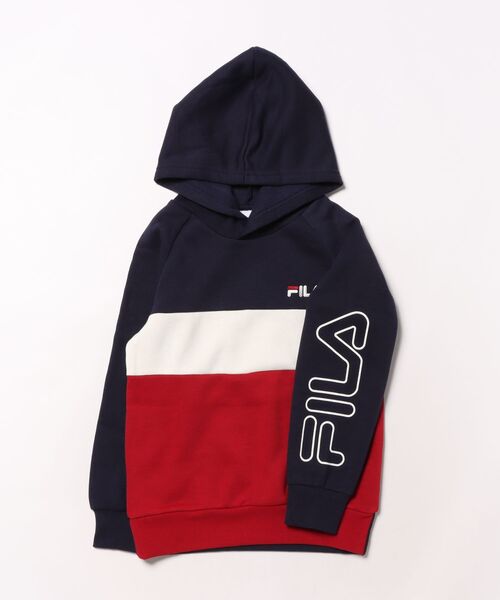 FILA（フィラ） パーカー 袖ラバープリントスウェットパーカー キッズ
