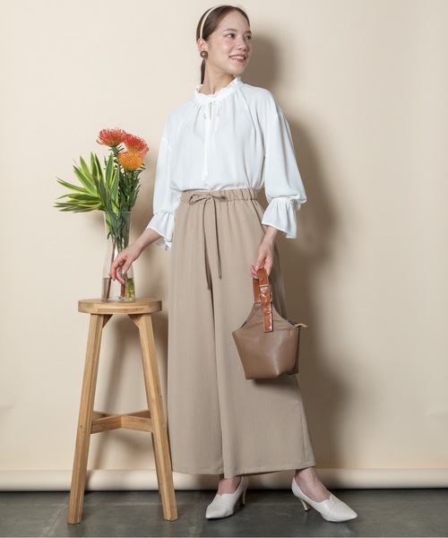 RESPEC（リスペック） パンツ ワルツ ワイドイージーパンツ レディース