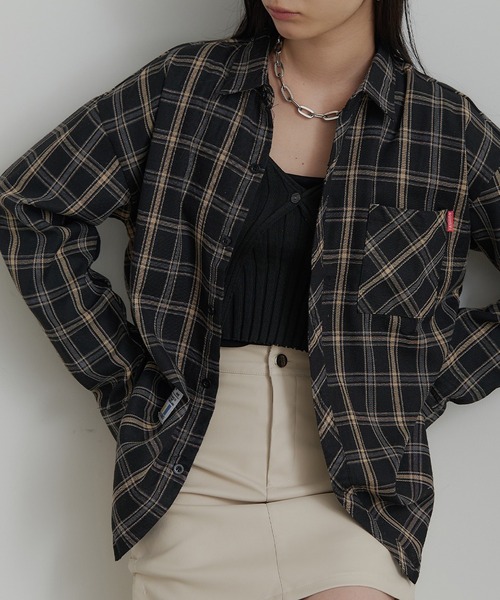 SEN TOKYO シャツ タータンチェックネルシャツ メンズ レディース