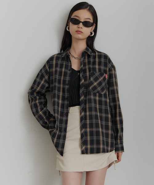 SEN TOKYO シャツ タータンチェックネルシャツ メンズ レディース