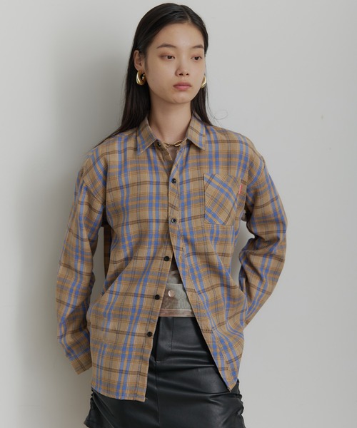 SEN TOKYO シャツ タータンチェックネルシャツ メンズ レディース