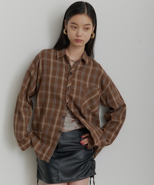 SEN TOKYO シャツ タータンチェックネルシャツ メンズ レディース