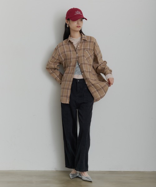 SEN TOKYO シャツ タータンチェックネルシャツ メンズ レディース