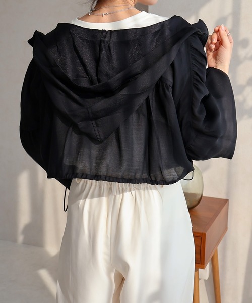 「Social GIRL」 ブルゾン M ブラック レディース_画像8