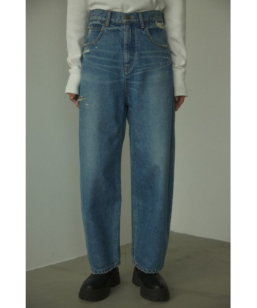 BLACK BY MOUSSY（ブラックバイマウジー） ダメージ加工デニムパンツ