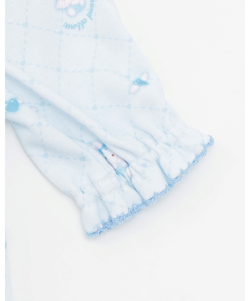 mezzo piano 出産祝い 「BOX付」エンジェルウサギ柄2wayオール＆スタイ