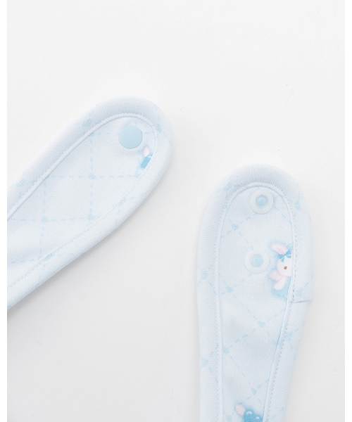 mezzo piano 出産祝い 「BOX付」エンジェルウサギ柄2wayオール＆スタイ