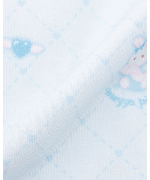 mezzo piano 出産祝い 「BOX付」エンジェルウサギ柄2wayオール＆スタイ