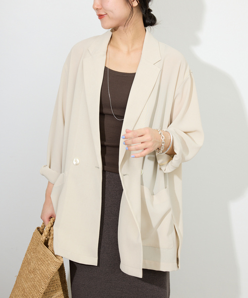 SLOBE IENA（スローブイエナ） テーラードジャケット 36 ベージュ