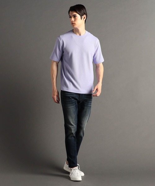 MONSIEUR NICOLE（ムッシュニコル） tシャツ 「ex/tra」ワッフルニット