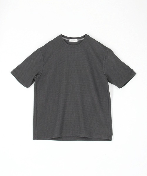 MONSIEUR NICOLE（ムッシュニコル） tシャツ 「ex/tra」ワッフルニット