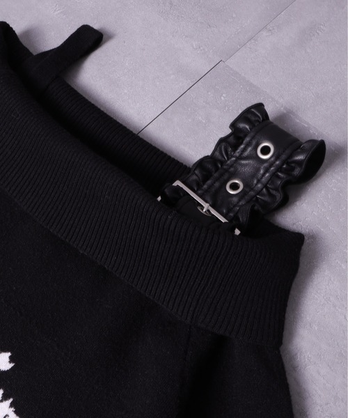 Amilige（アミリージュ） ニット セーター Crossオフショルジャガード