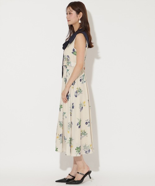 AND COUTURE（アンドクチュール） ワンピース 夏 ドローイングフラワー