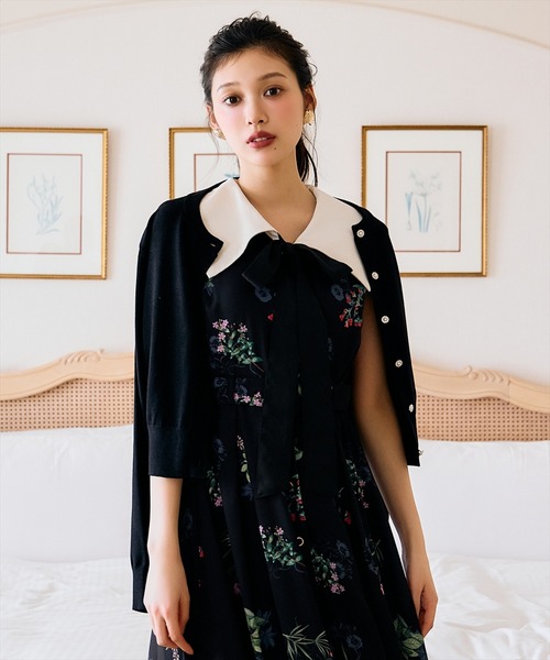 AND COUTURE（アンドクチュール） ワンピース 夏 ドローイングフラワー