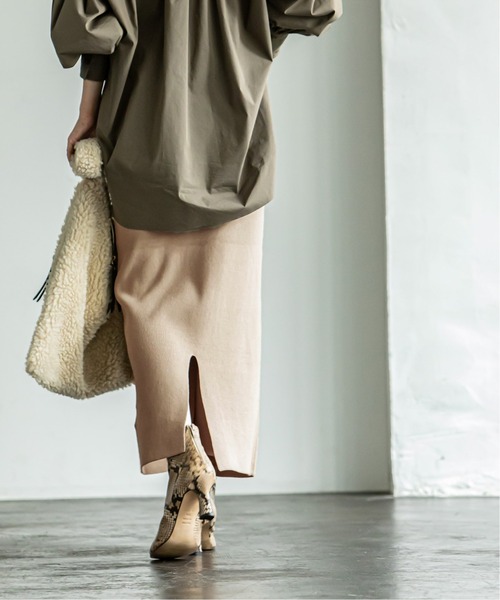 「NOBLE」 タイトスカート FREE パープル レディース_画像2