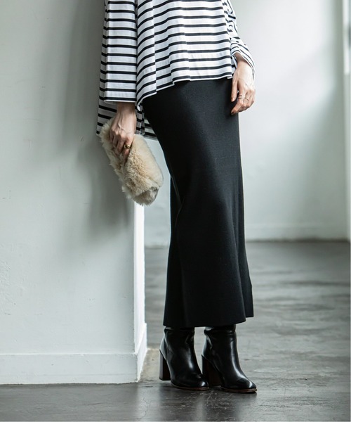 「NOBLE」 タイトスカート FREE パープル レディース_画像3