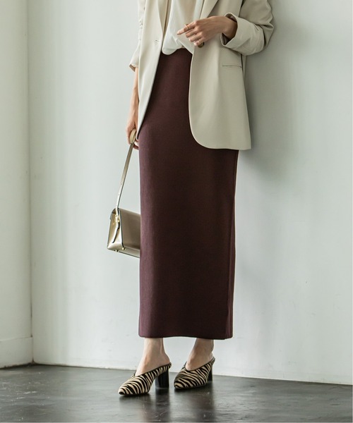 「NOBLE」 タイトスカート FREE パープル レディース_画像4