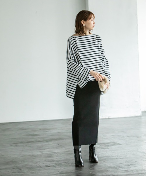 「NOBLE」 タイトスカート FREE パープル レディース_画像5