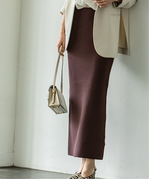 「NOBLE」 タイトスカート FREE パープル レディース_画像8