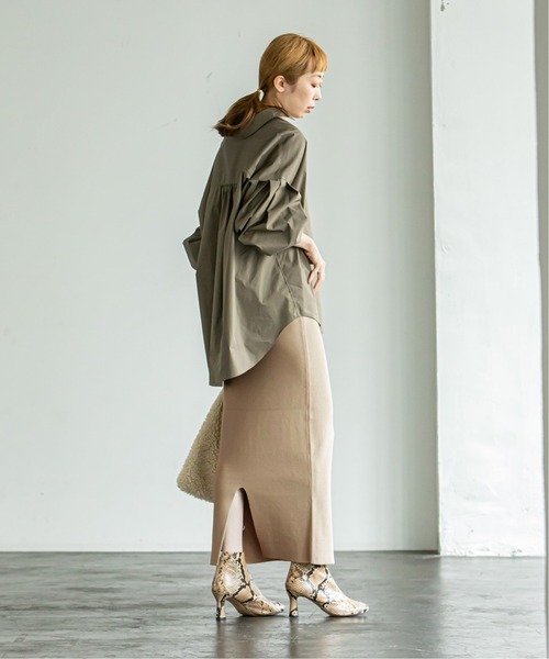 「NOBLE」 タイトスカート FREE パープル レディース_画像9