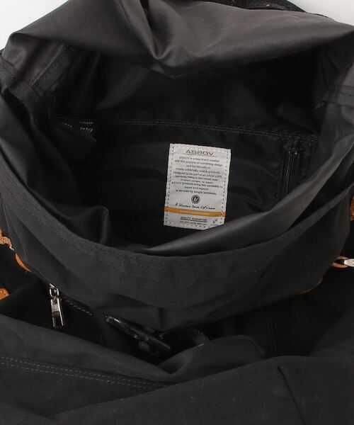 「ASSOV」 ワンポイントリュック - ブラック メンズ_画像4