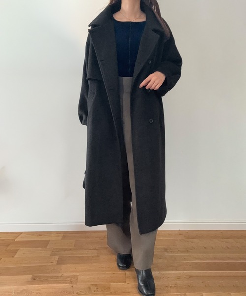 LAUIR（ラウアー） ステンカラーコート コート バルーン袖スタンド
