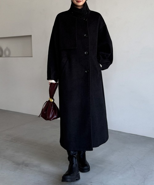LAUIR（ラウアー） ステンカラーコート コート バルーン袖スタンド