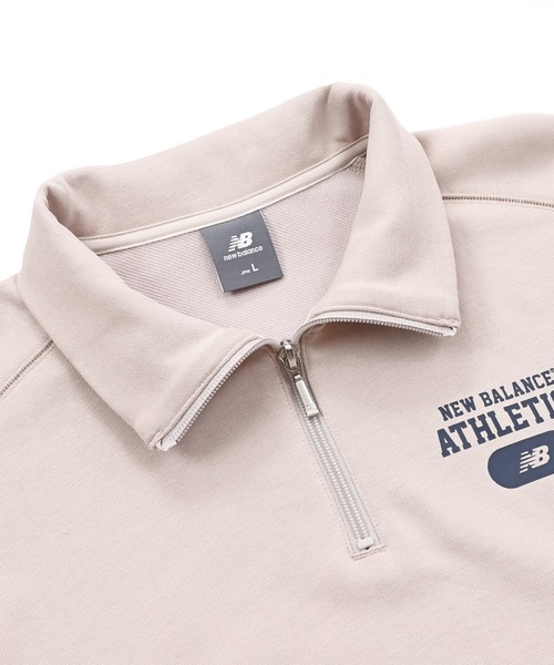 新品　New Balance レディース サイズ2 グレー　ハーフジップ New Balance（ニューバランス） トレーナー スウェット ハーフジップ