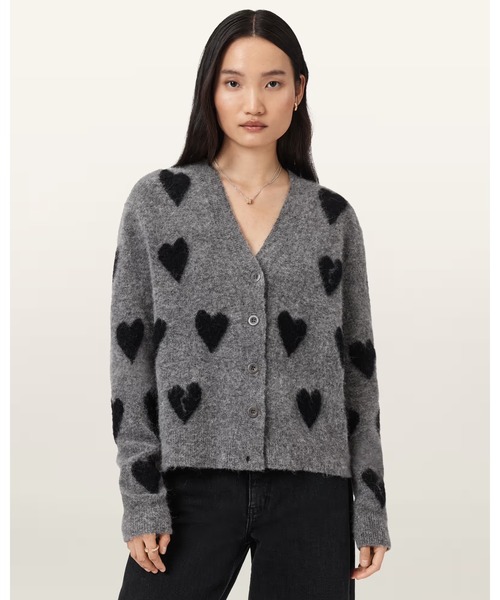 ALLSAINTS（オールセインツ） カーディガン AMORA JACQUARD BRUSHED 