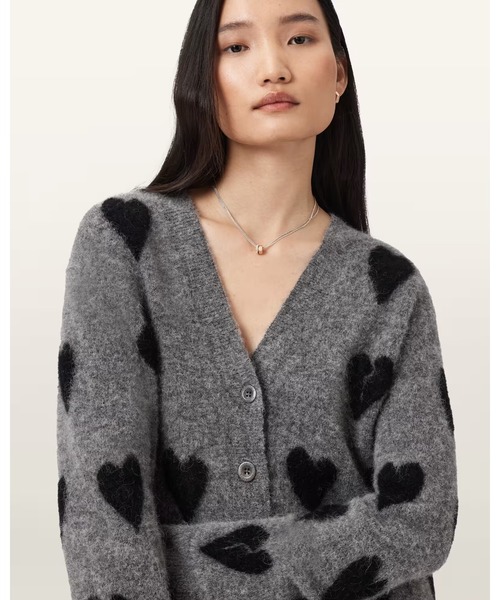 ALLSAINTS（オールセインツ） カーディガン AMORA JACQUARD BRUSHED 