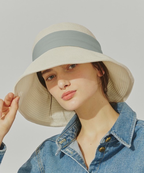 「Chapeau d' O」 ストローハット M/57.5cm ライトベージュ レディース_画像3
