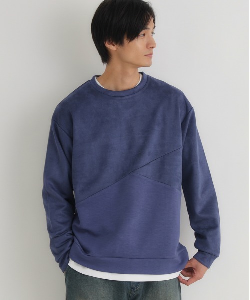 back number　スウェットXL BACK NUMBER トレーナー スウェット 「BACK NUMBER」フェイクスエード