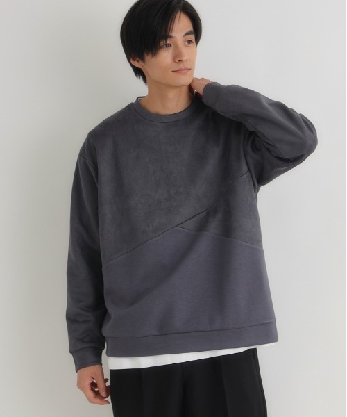 BACK NUMBER トレーナー スウェット 「BACK NUMBER」フェイクスエード