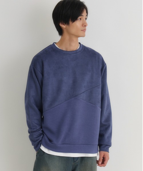 BACK NUMBER トレーナー スウェット 「BACK NUMBER」フェイクスエード