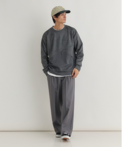 BACK NUMBER トレーナー スウェット 「BACK NUMBER」フェイクスエード