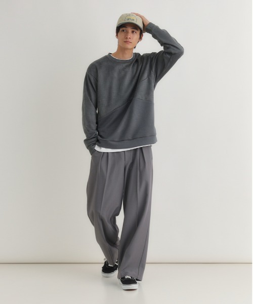 BACK NUMBER トレーナー スウェット 「BACK NUMBER」フェイクスエード