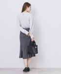 ブラウス シャツ Vネックフリルブラウス「洗濯...の詳細画像3