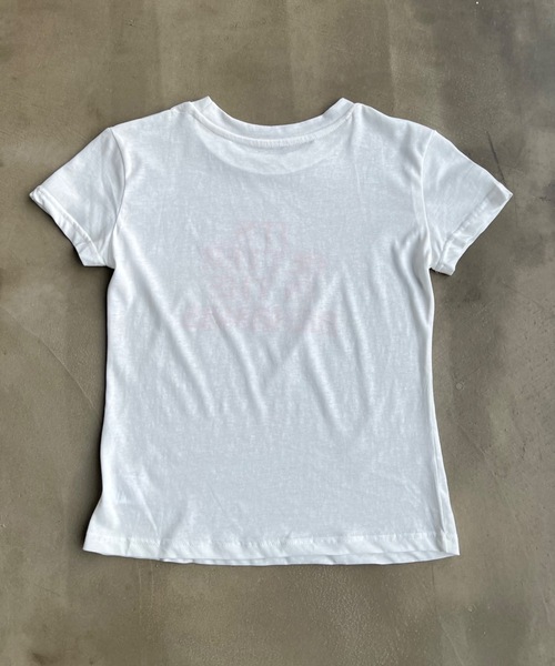 「SHAGGIE」 半袖Tシャツ FREE イエロー レディース_画像2