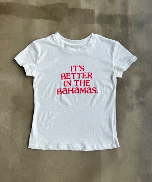 「SHAGGIE」 半袖Tシャツ FREE イエロー レディース_画像5