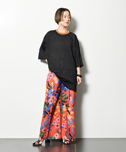 「CITYSHOP」 半袖カットソー FREE サックスブルー レディース_画像4