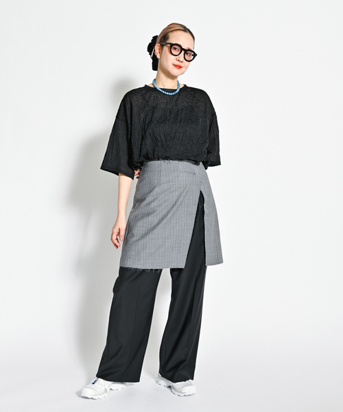 「CITYSHOP」 半袖カットソー FREE サックスブルー レディース_画像5