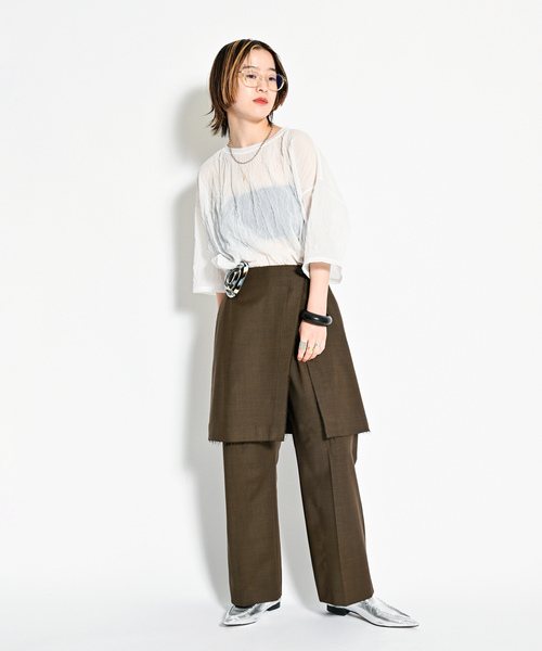 「CITYSHOP」 半袖カットソー FREE サックスブルー レディース_画像8