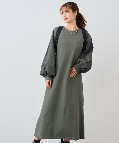IEDIT（イディット） ワンピース WOODSコラボ ナイロン遣いの 