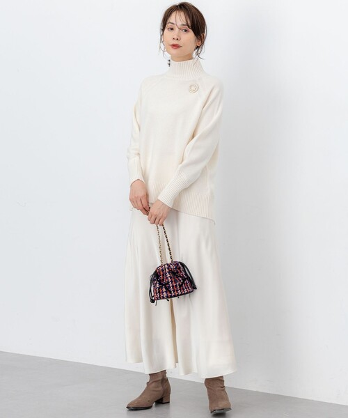 組曲（KUMIKYOKU） スカート サテンナロー スカート : ZOZOTOWN Yahoo