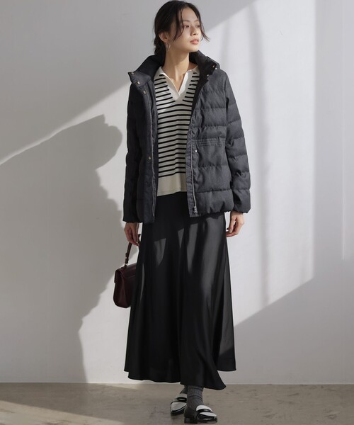 組曲（KUMIKYOKU） スカート サテンナロー スカート : ZOZOTOWN Yahoo