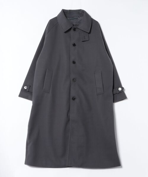 VIBGYOR ステンカラーコート コート フェイクメルトンルーズステン