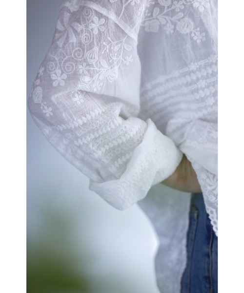 「CAWAII」 長袖シャツ FREE ホワイト レディース_画像7